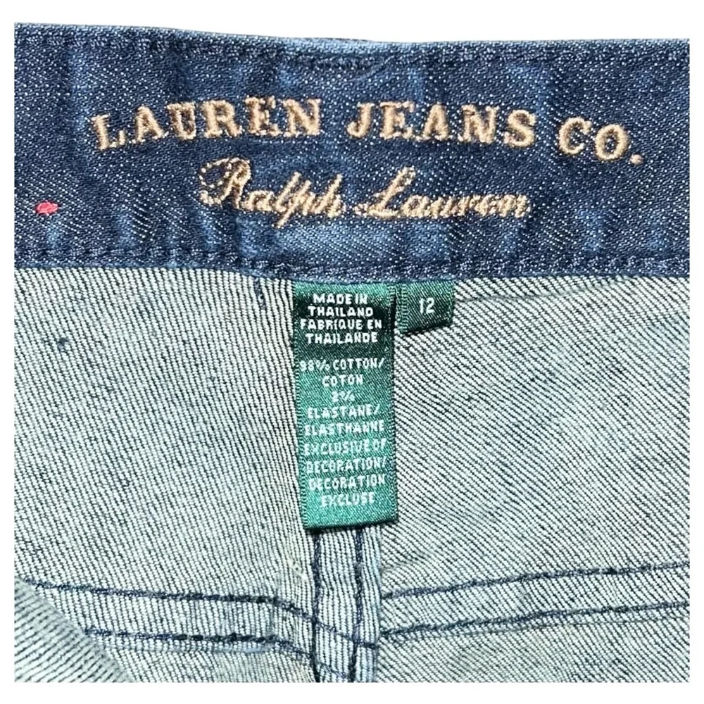 Lauren Jeans Co. Jean Shorts Women’s Size 12 Blue Ralph Lauren 34x13 - Picture 3 of 7